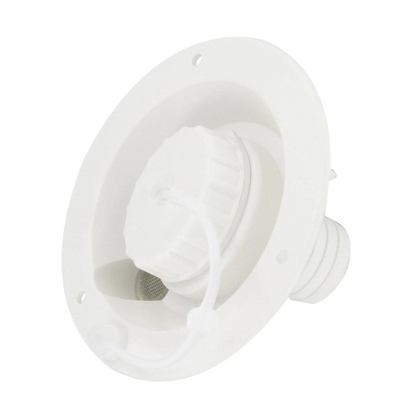 Valterra A012003 White Plastic Gravity Recessed Water Fill w Bayonet