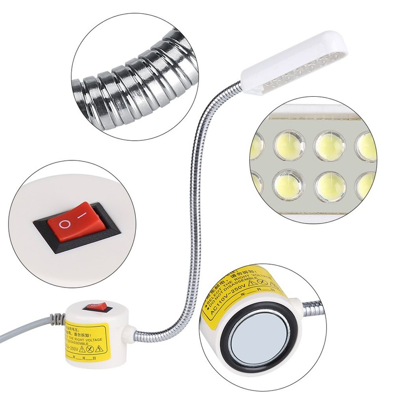 Sewing Machine Light, LED Desk Light, Magnetic Base, Magnet, 110-240V,
