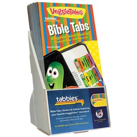 Tabbies 20 Pack with Display VeggieTales Bible Tabs Old & New Testament, 90 Assorted Tabs (28431)