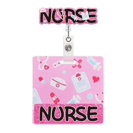 CTOHN Retractable Nurse Badge Holder Reels and Buddy, Nurse Nursing Name Tag Card with ID Clip, Accessories for Work Nurses Gifts