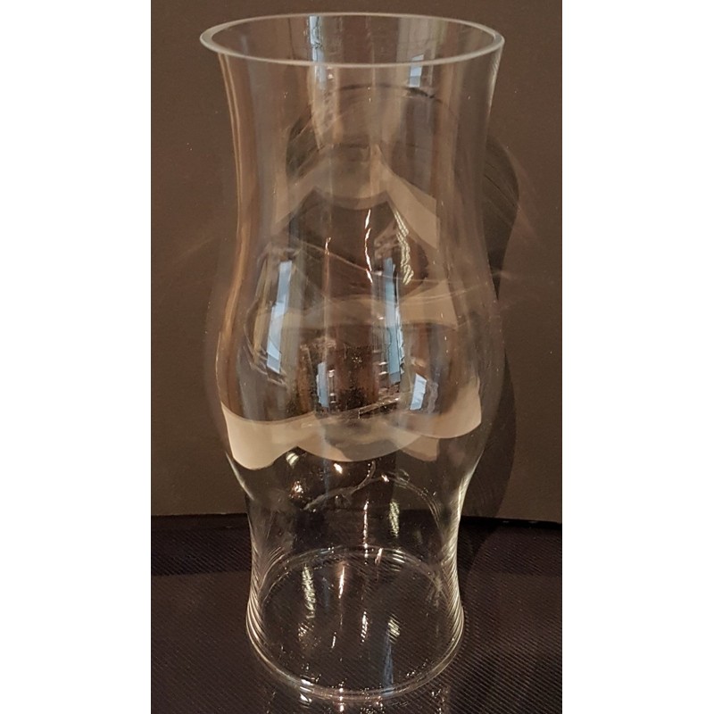 Oberstdorfer Glashütte Hurricane Lamp Cylinder Botomless transparent large Glass Windlight