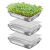 Picowe Stainless Steel Sprouting Trays Seed Sprouting Kit with Stainless
