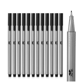 Mr. Pen - Black Fineliner Pens, 12 Pack, Fine Point, Fine Liners, Art & School Supplies, Bible Journaling