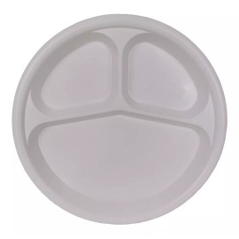 Boris 100 Platos Con 3 Divisiones 26cm Banquetes Comedor Plástico