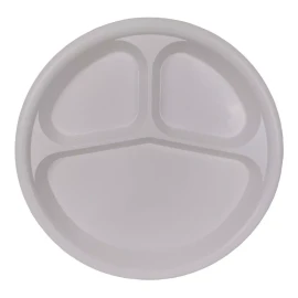 Boris 100 Platos Con 3 Divisiones 26cm Banquetes Comedor Plástico