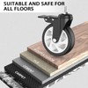 5 inch Heavy Duty Caster Wheels, Stem Casters Set of