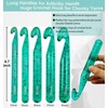 Weabetfu 25mm Large Crochet Hook,Huge Crochet Hooks for Chunky Yarn,Ergonomic
