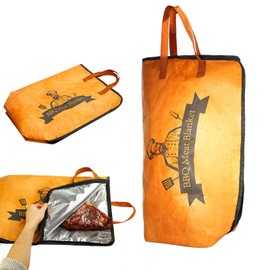 BBQ Blanket Resting Meat, Reusable Insulated Smoker Grilling Blanket for Marinated Smoking Meat Bag Accessories, Perfect for Camping, Picnics Outdoor Gatherings 15 in