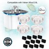 BRENSTEN 24 Count Pet Fountain Filters (12 Carbon + 12