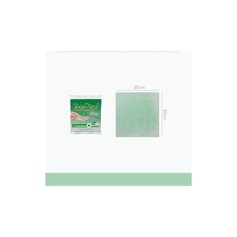 Paño Baño Facil Jabonoso Toalla En Seco Enfermo Clorhexidina