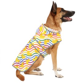 XXL Dog Rain Jacket for Large Dogs, Waterproof Large Dog Raincoat with Reflective Hoodie and Leash Hole, Slicker Poncho Raincoat for Dogs