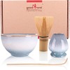 Goodwei Japanese Matcha Complete Set with High-Quality Tea Bowl (Moya,