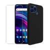 WDMYLFTW Case for BLU G91S + Glass Screen Protector Tempered