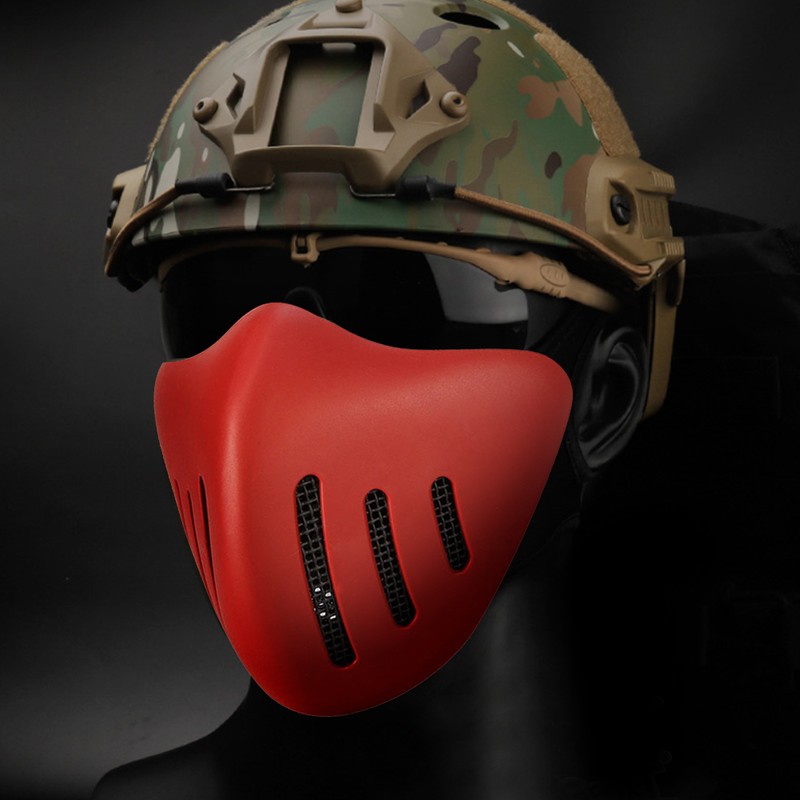 TPU Outdoor Tactics Face Shield Protection Equipment for Field Shooting