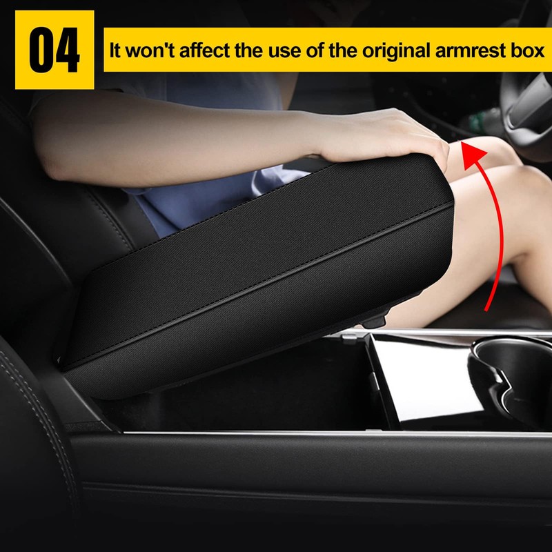 AOMSAZTO Center Console Armrest Cover for 2016-2021 Hyundai Tucson Neoprene