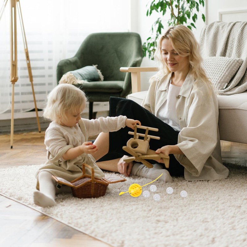 Totority Doll Round Rattle Ball 50pcs Singer Hand Rattles Bunny