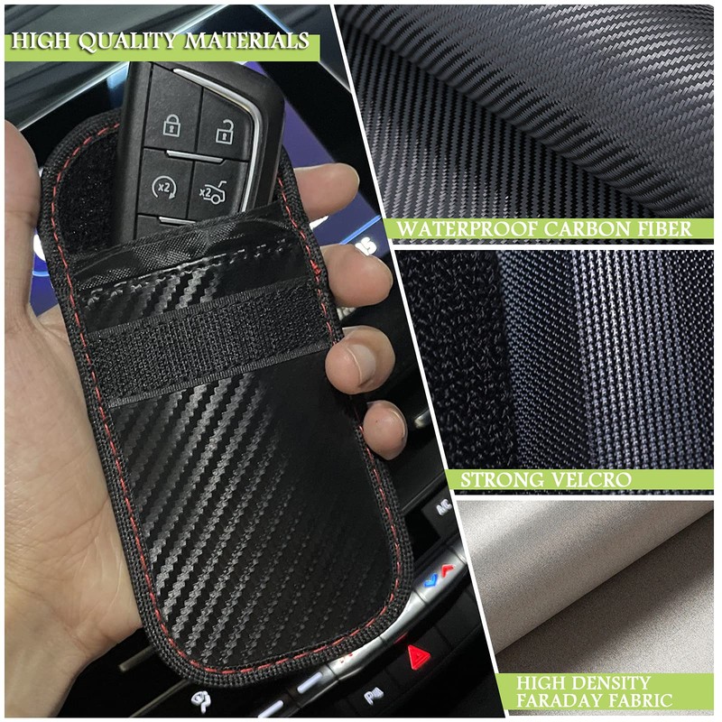 Faraday Box & 2 Pack Faraday Bag for Key Fob