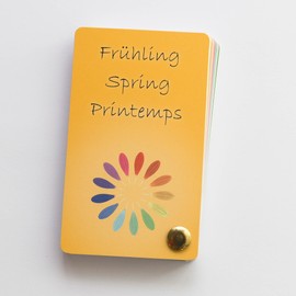 Colour Pass Spring (Warm Spring) as Fan with 30 Type-Specific Colours for Colour Analysis, Colour Advice