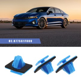 The Lord of the Tools 50pcs Wheel Arch Trim Clips Door Trim and Side Moulding Fastener 877561F000 Blue Plastic Compatible with Hyundai Santa Fe Tucson Kia Soul Sportage