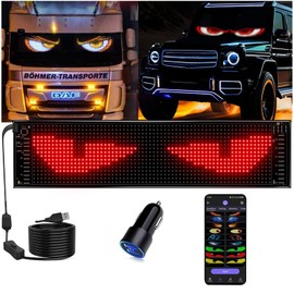 JDVOOTD Upgrade Multifunctional Bright Led Sign - 15” x 4” [Upgrade to All-in-One Features] Programmable Custom 5V/2A Led Sign- Bluetooth APP Control [True Full-Color LED Beads] - Also a Digital Clock
