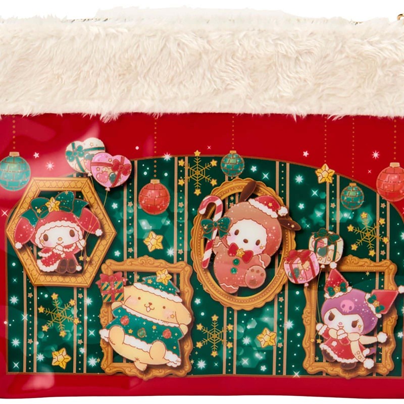 Sanrio 389081 Flat Pouch (Christmas), Sanrio Characters, For Ages 3