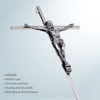 ACHIBANG Crucifix Wall Cross, Catholic Metal Hanging Crosses with Jesus