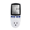 Power Meter LCD Display 0W-9999W Electrical Energy Monitor for Household