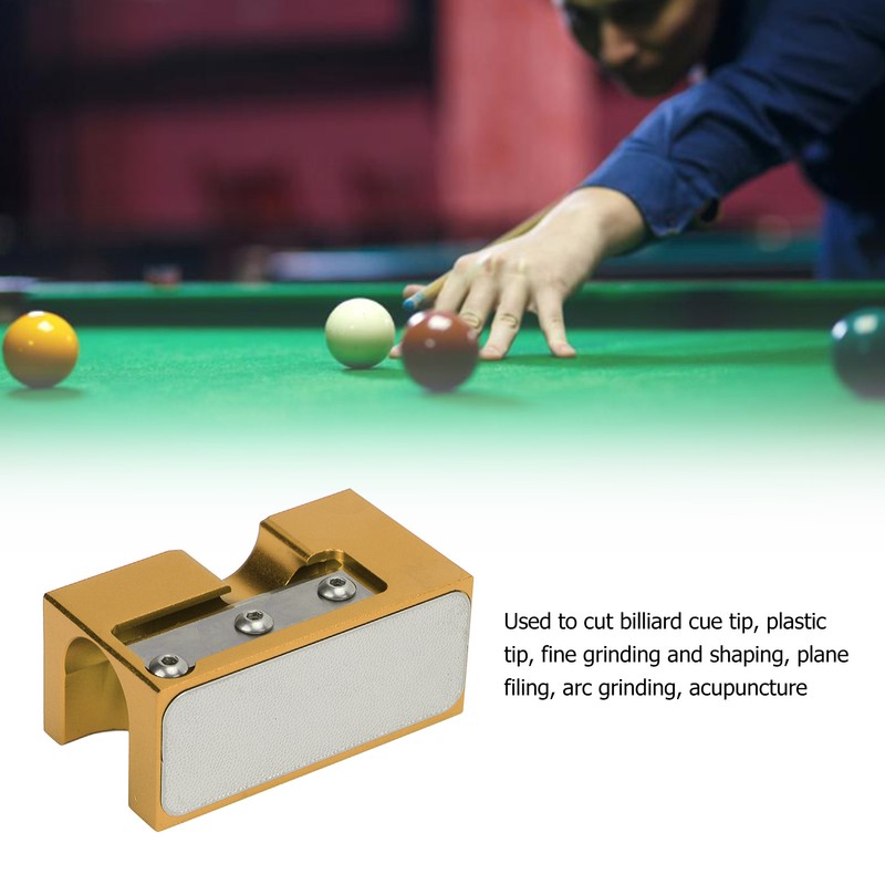 Cue Tip Trimmer Shaper Multifunction Aluminum Stainless Steel Cue Tip