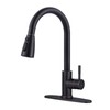 Bronze Kitchen Faucet with Sprayer, WOWOW Stainless Steel Kitchen Sink