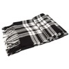 Surblue Elegant Shawl Scarf Classic Plaid Open Front Oversized Soft