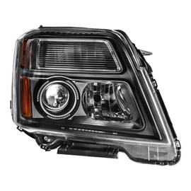 Torchtree Headlight Assembly for 2016-2017 Terrain, Amber Reflctor Clear Lens Black Housing, OE Style Replacement Headlight Assembly, 9LAH5750