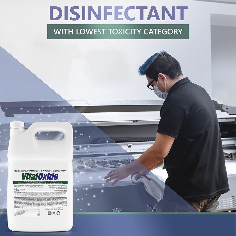 Vital Oxide Disinfectant, Deodorizer, Cleaner, Food-Contact Sanitizer, Virucide – (EPA