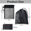 2 PCS Waterproof Toiletry Bag, Multifunctional Mesh Shower Bag, Bathroom