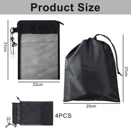 2 PCS Waterproof Toiletry Bag, Multifunctional Mesh Shower Bag, Bathroom Hanging Wash Bag, Quick Dry Shower Organiser with Wet & Dry Storage Suction Hook Tote for Gym Travel Camp