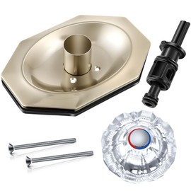 Dreyoo Compatible with Price/Pfister Avante Trim Kit, Applied for Tub and Shower Faucet, Push Pull Shower Valve Parts with Cartridge, Escutcheon, Screws, Sleeve, Handle and Gasket(Satin Nickel)
