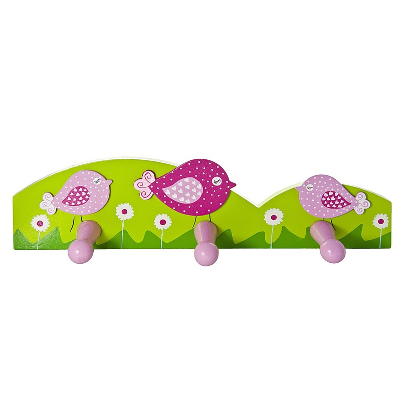 Mousehouse Gifts Pink Bird Coat Hook Wall Hook for Girls
