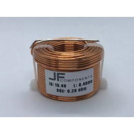 JFcomponents 0.40mH audio inductor coil 18 gauge air core coil for crossovers