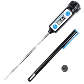 Anpro Digital Kitchen Thermometer - Long Probe LCD Display Thermometer for Food, Meat, Oil, Milk, Wine, Grill and Water