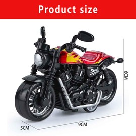 MaSif Creative Toy Motorcycle Made of Alloy Motorcycle Simulation Boomerang Motorcycle Children's Motorcycle Toy Suitable for Children from 3 Years Pieces Birthday Gift