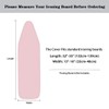 Qznuberone Pink Ironing Board Cover and Pad with Elastic Edge