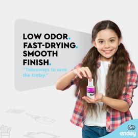 Enday Liquid Correction Fluid Pack of 4, White Fluid .7 fl. Oz. / 20 ml Multi-Purpose Smooth Corrector for school, Office, and Home – by Enday