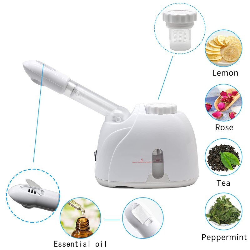 Facial Steamer Nanometer Fine Mist for Deep Cleaning with Towel,