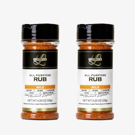 Loubier's All-Purpose Mild Spice Rub - Handcrafted Gourmet Spice - No Artificial Flavors, Non-GMO, Gluten-Free, Made in the USA - 4.25 OZ (2 PACK)