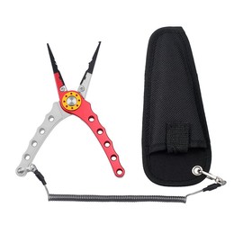 Aluminum Fishing Pliers Hook Removal Line Cutting Mono Braid Fish Grip, Multi-functional Hook Removal and Line Cutting Tool for Mono and Braid, Suitable for Saltwater and Freshwater