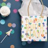 Caspari Happy Birthday Confetti Small Square Gift Bag - 1