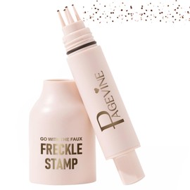 MooGlamor Faux Freckle Pen Fake Freckles Stamp with Natural 5 Dots and Quick Dry Freckles Pen for Long Lasting Sunkissed Freckle Makeup (#03 Dark)