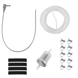 HEROFFIX Heater Fuel Tank Standpipe Kit Heating Fuel Hose Clip Kit with 4M Oil Hose and 4Pc Rubber Hose Diesel Heater