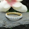 SAVEARTH DIAMONDS Round Cut Lab Created Moissanite Diamond Eternity Stackable