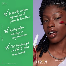 NYX Professional Makeup Blurring Pore Filler, Face Primer Stick, Vitamin E Infused, Clear