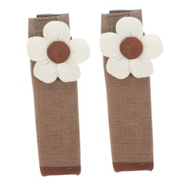 Housoutil 2pcs Anti-Static Door Handle Cover for Safety Scald Comfortable Fabric Sleeve for Home Use